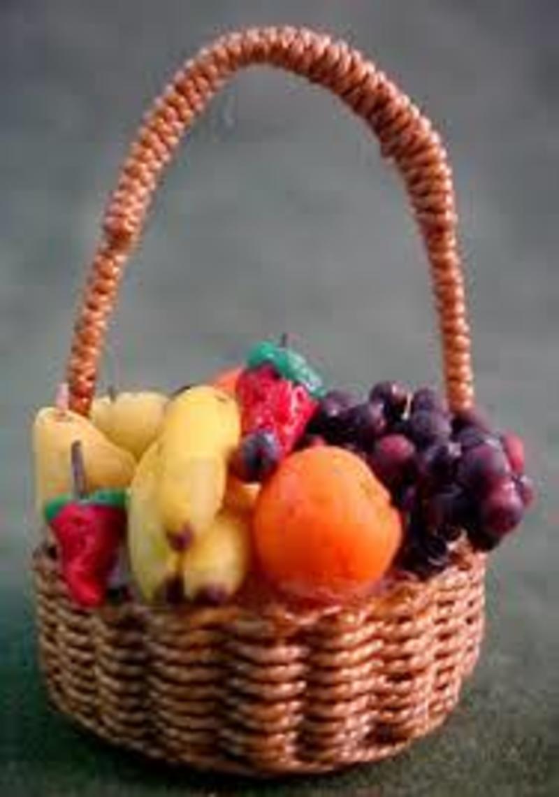 A basket of ripe fruit
